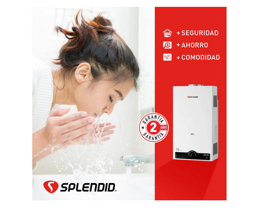 Calefont tiro forzado 13 litros gas natural Master Splendid