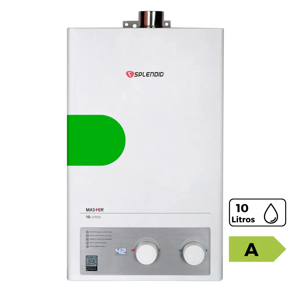 Calefont tiro forzado 10 litros gas natural Master Splendid