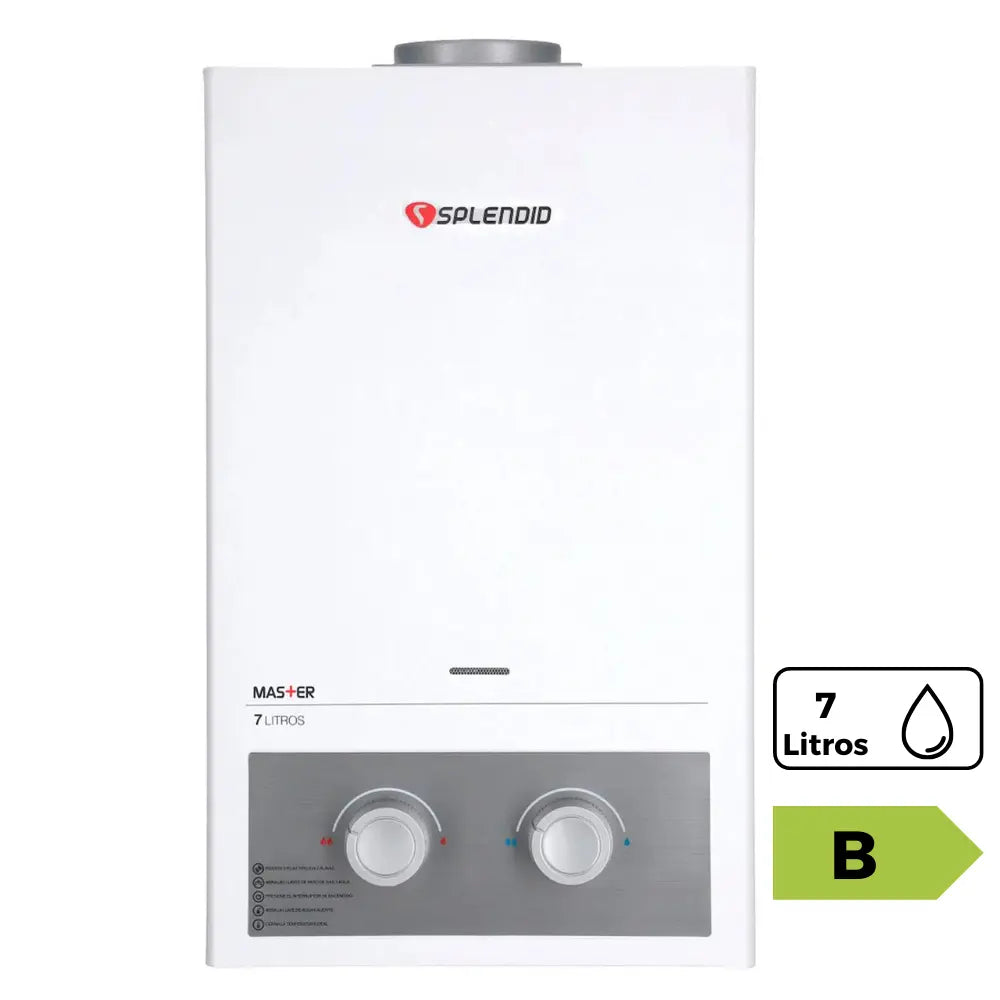 Calefont ionizado tiro natural 7 litros gas licuado MV SB 7 Splendid