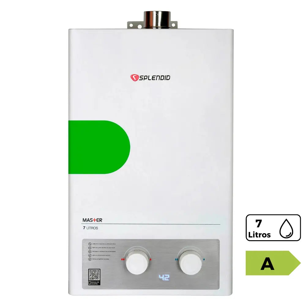 Calefont tiro forzado 7 litros gas natural Master Splendid