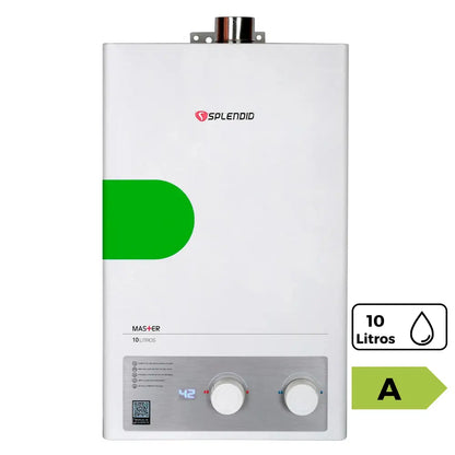 Calefont ionizado tiro forzado 10 litros gas licuado Master Splendid
