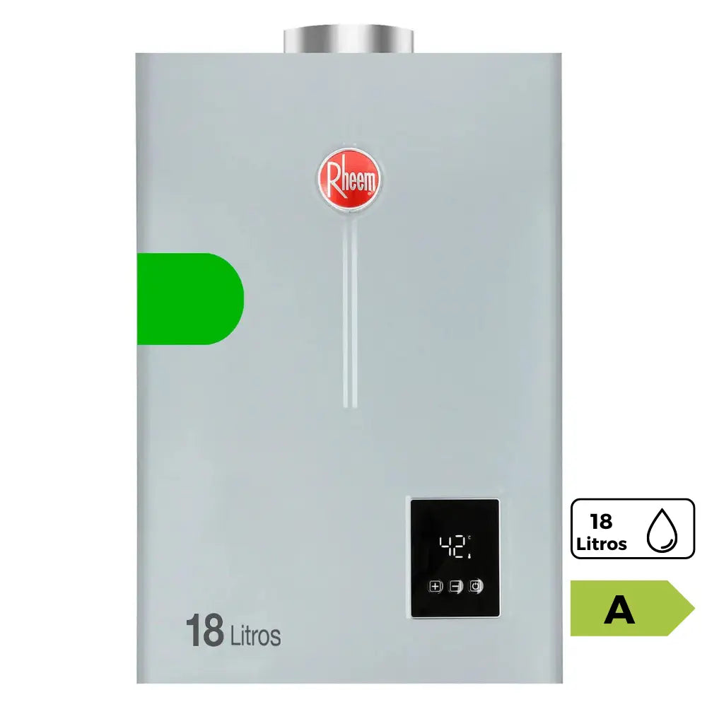 Calefont ionizado tiro forzado 18 litros gas natural Prestige Rheem