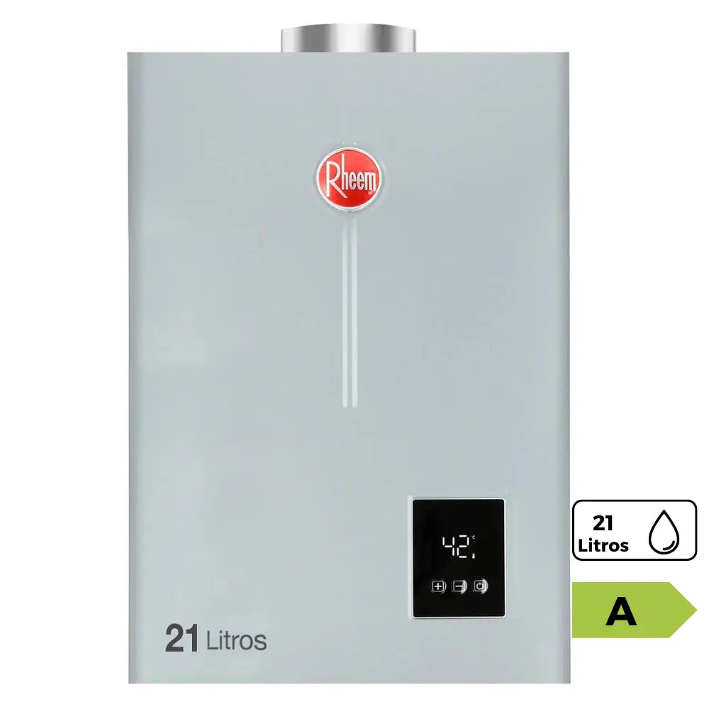 Calefont tiro forzado 21 litros gas natural Rheem
