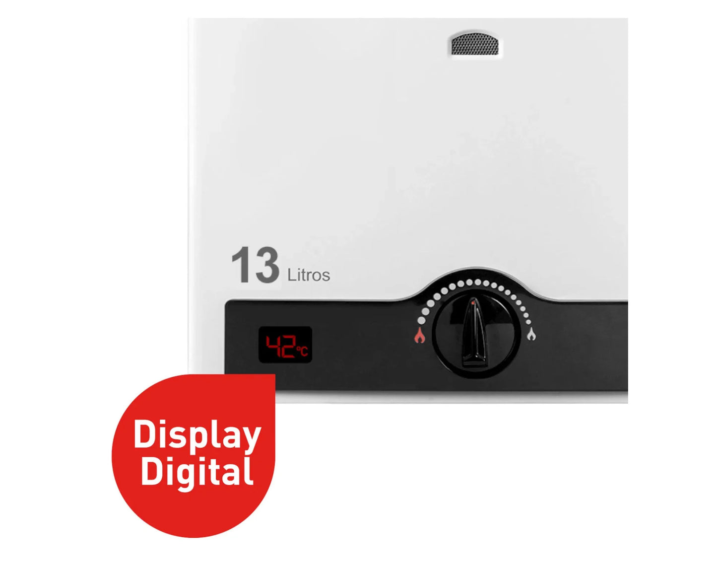 Calefont Ionizado Tiro Natural 13 Litros Gas Licuado Master Splendid