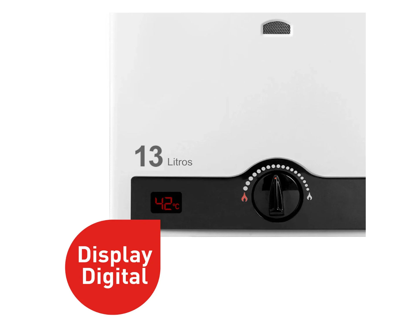 Calefont Ionizado Tiro Natural 13 Litros Gas Natural Master Splendid