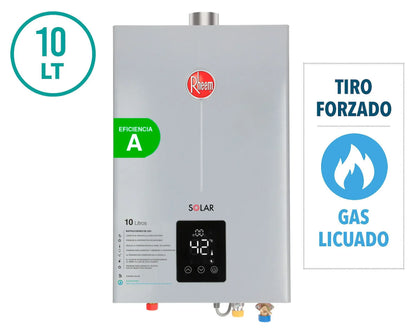 Calefont Tiro Forzado 10 Litros Gas Licuado Prestige Rheem