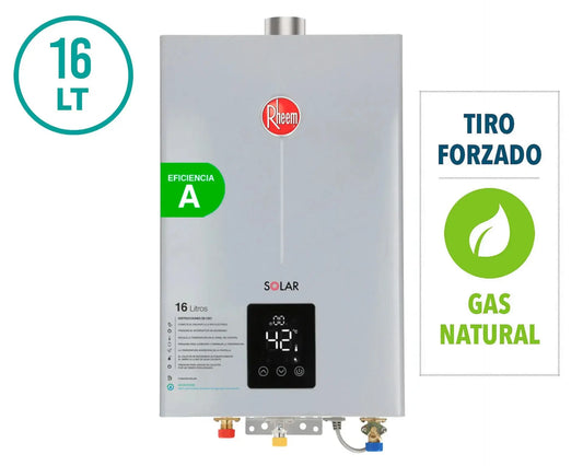 Calefont Tiro Forzado 16 Litros Gas Natural Modulante Prestige Rheem