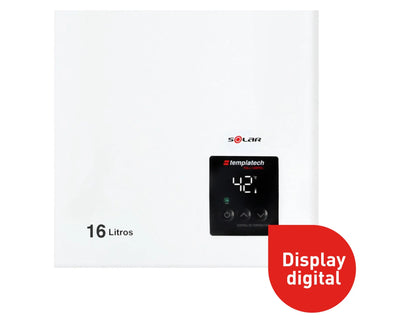 Calefont ionizado tiro natural 16 litros gas licuado Templatech Splendid