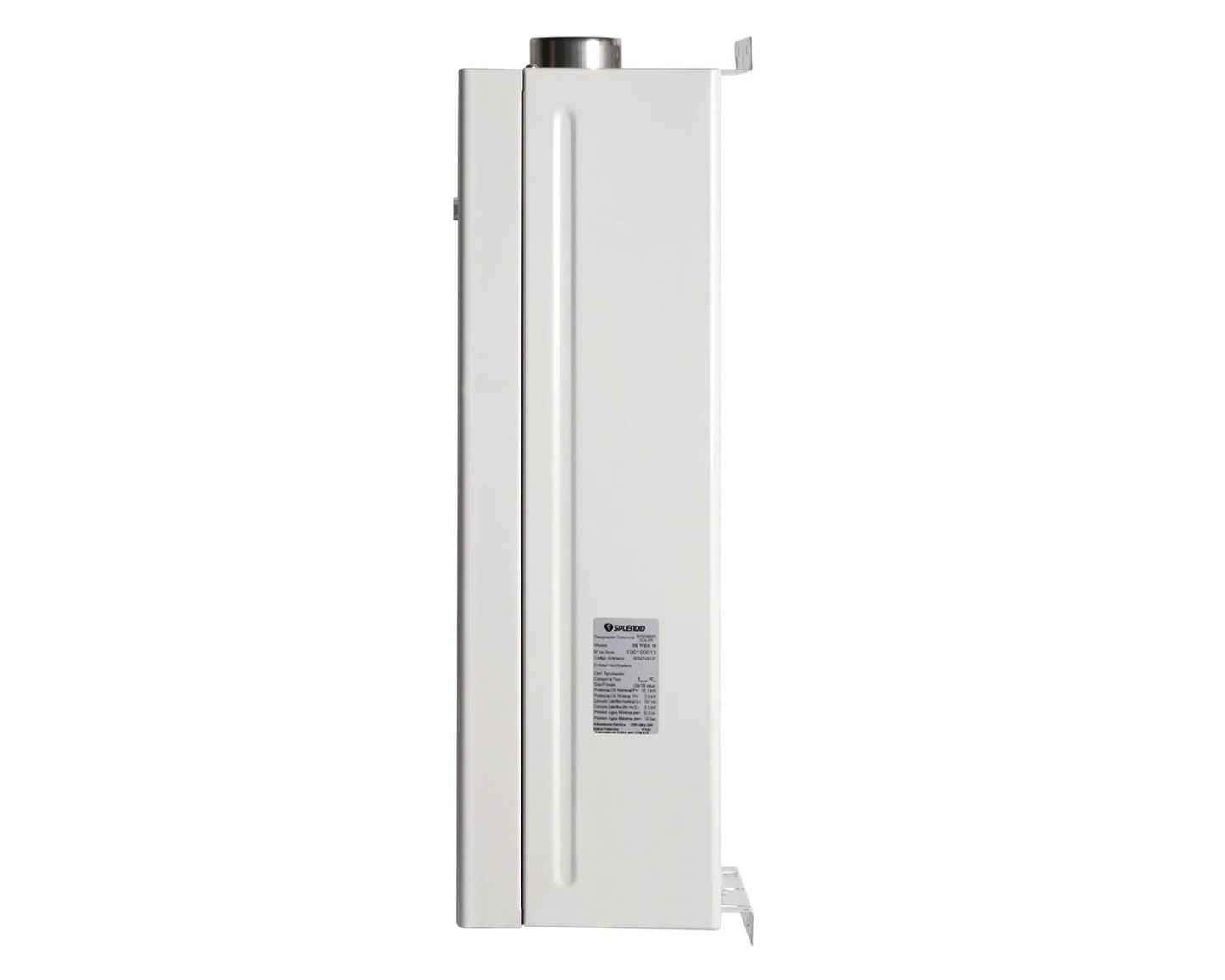 Calefont tiro forzado 10 lt gas natural Templatech Splendid