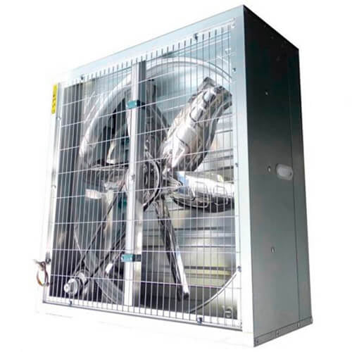 Extractor Industrial Galvanizado con Celosías 25.000 m3/h